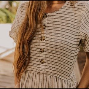 Roolee Cotton striped jumpsuit